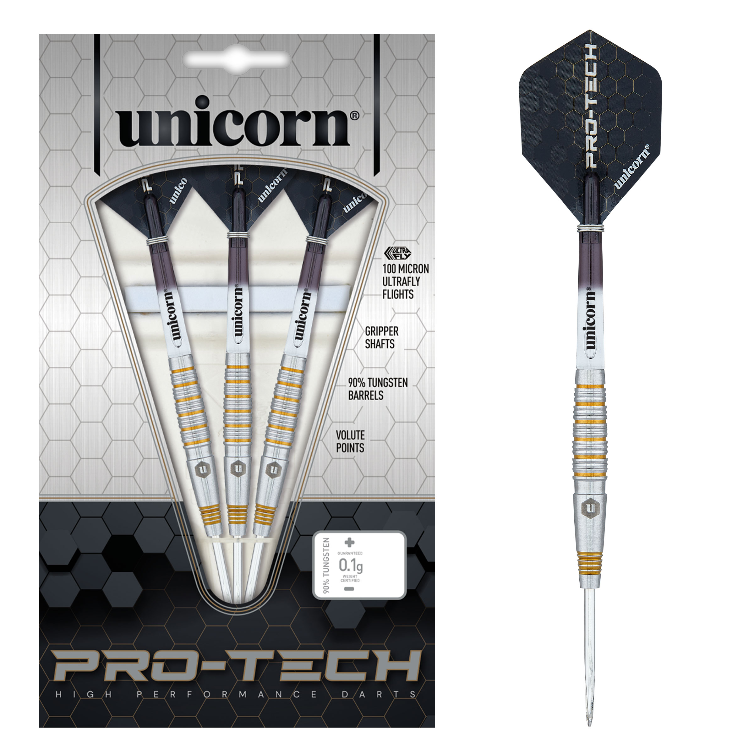 LOTKI Unicorn Pro-Tech Style 2 Steel Darts 23g