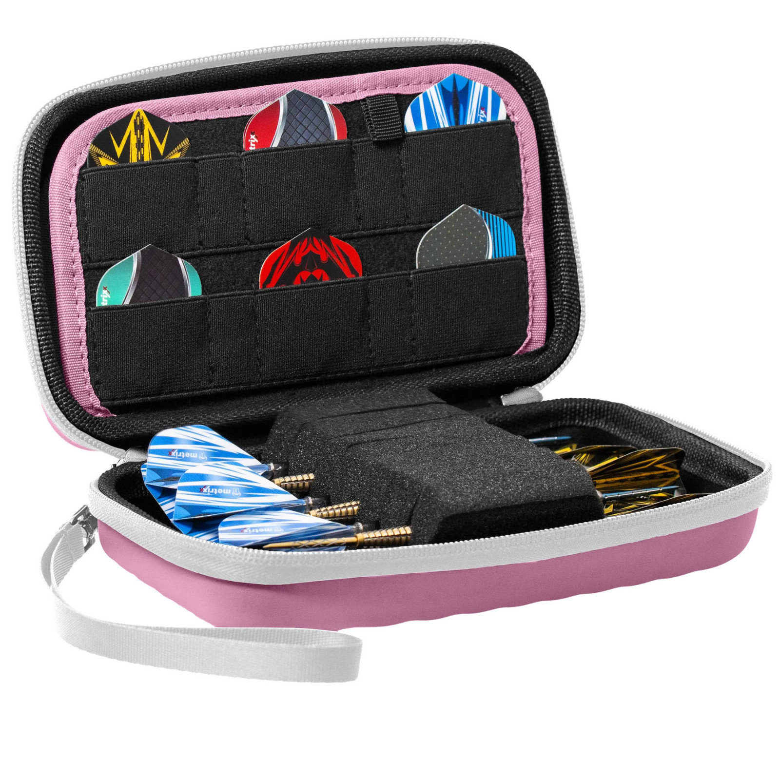 POKROWIEC ETUI NA LOTKI BULL'S Orbis XL Dartcase różowy