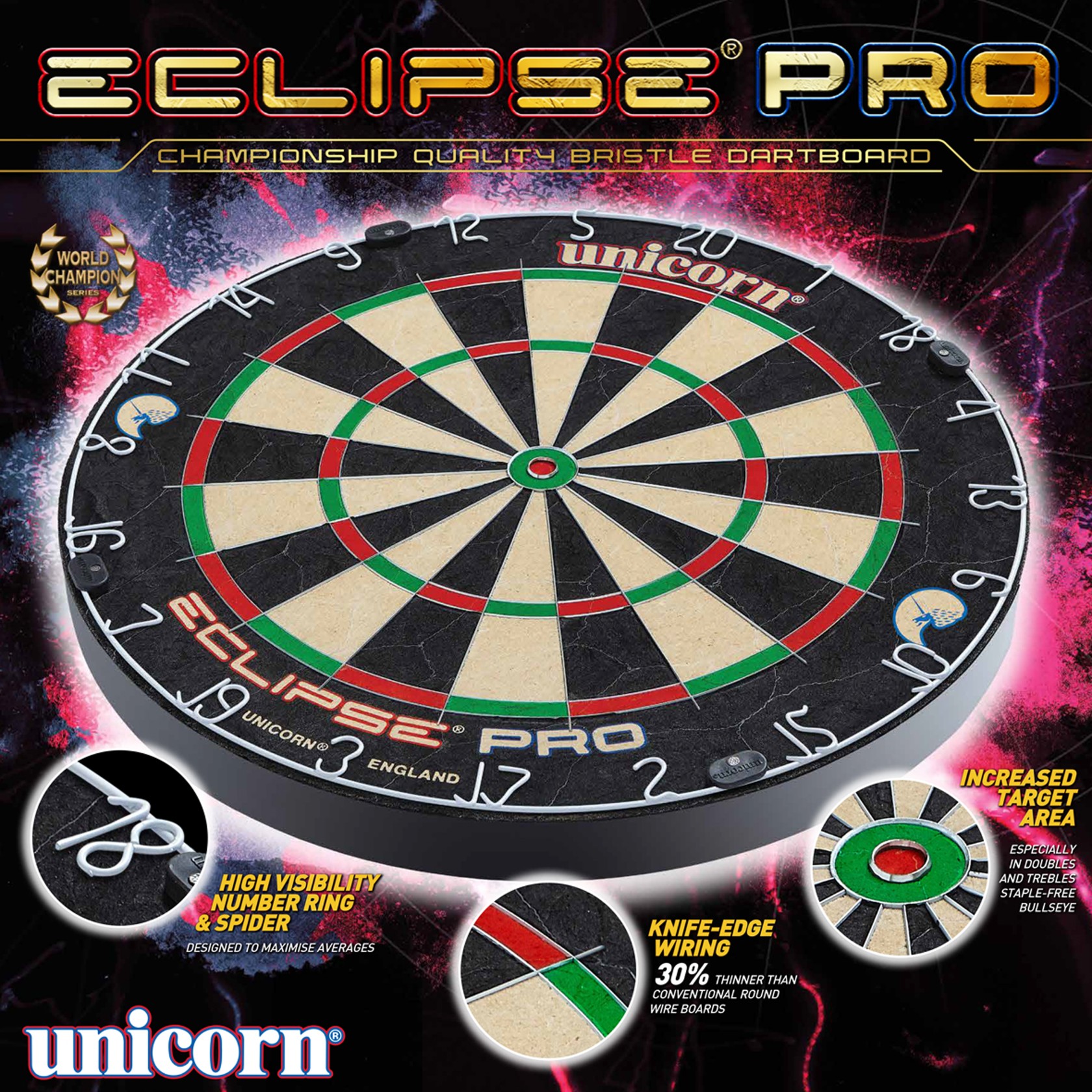 TARCZA Unicorn Eclipse Pro2 Bristle Board