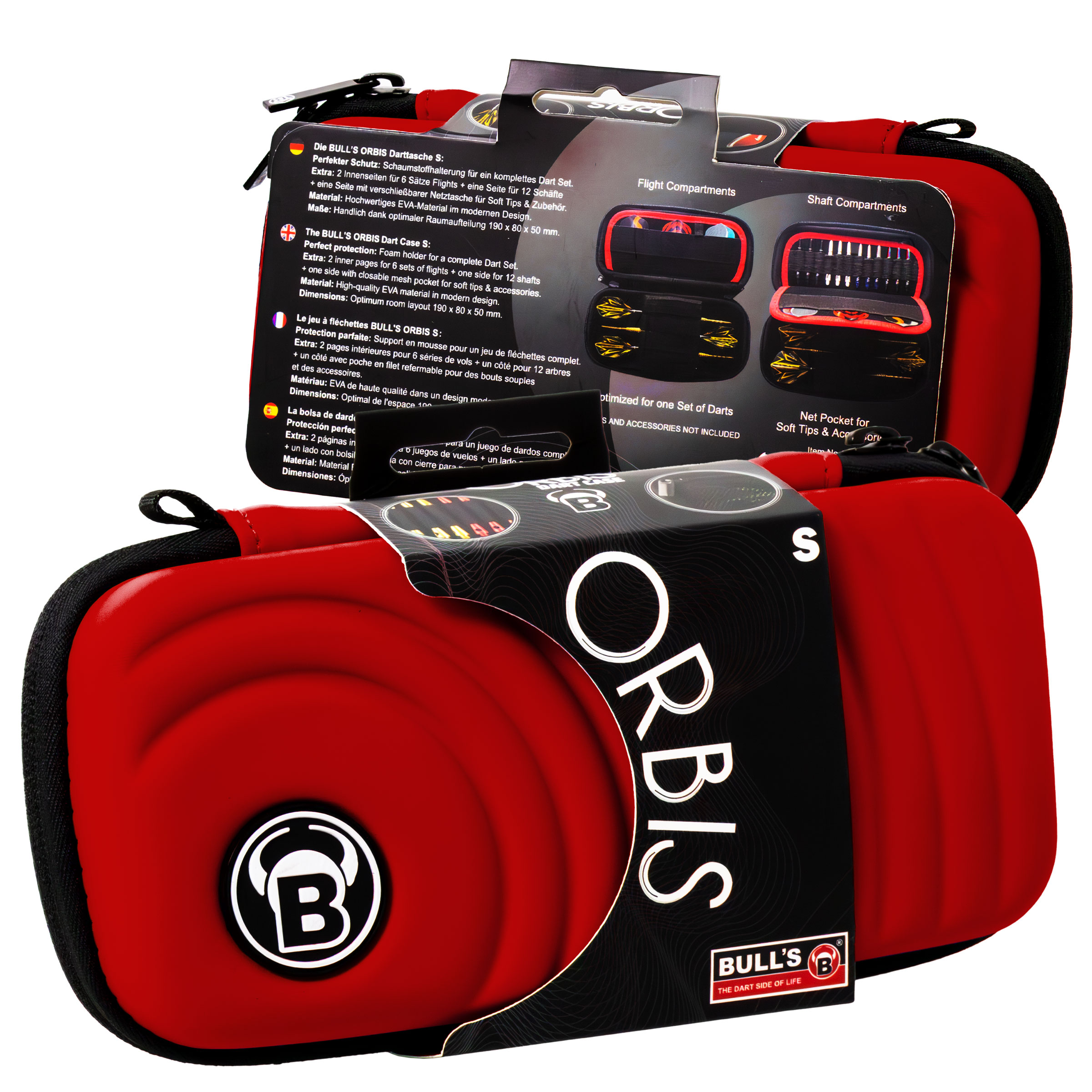 POKROWIEC ETUI NA LOTKI BULL'S ORBIS S Dartcase czerwony