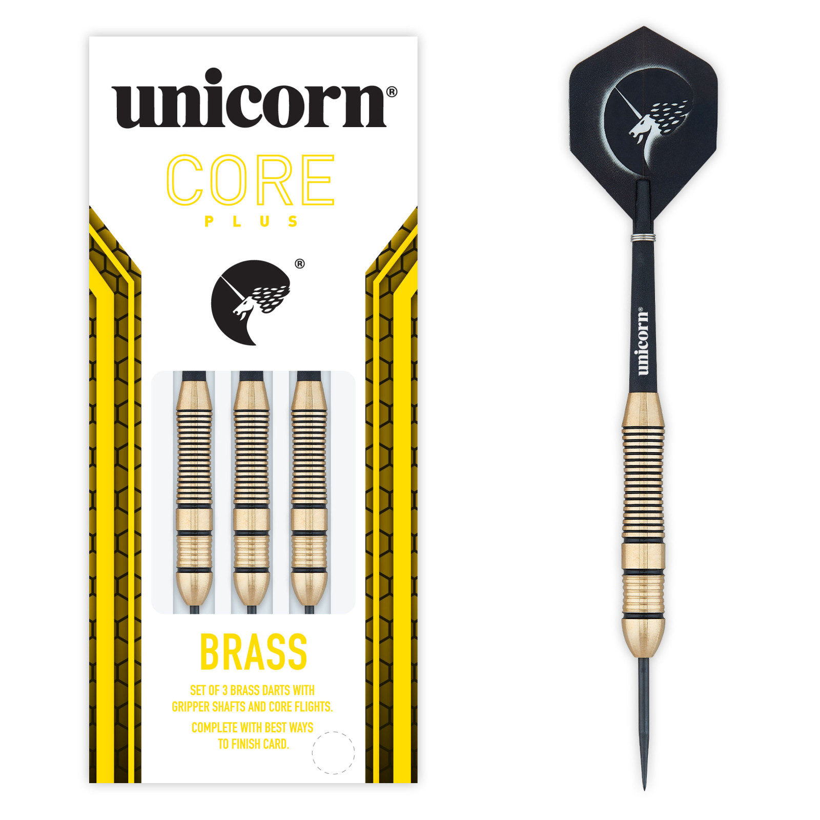 LOTKI Unicorn Core Plus Brass Steel Darts 24g