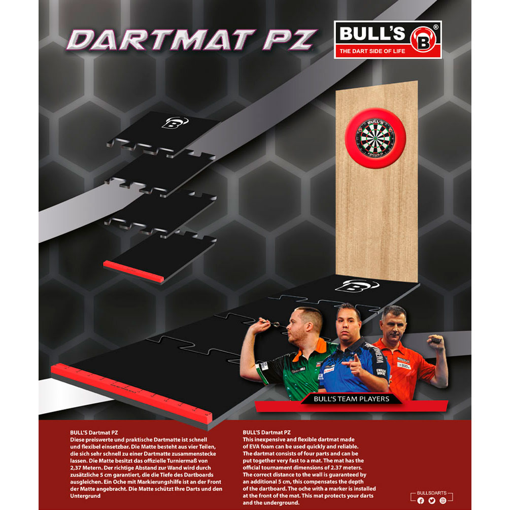 MATA OCHRONNA BULL'S Dart Mat Puzzle 237cm