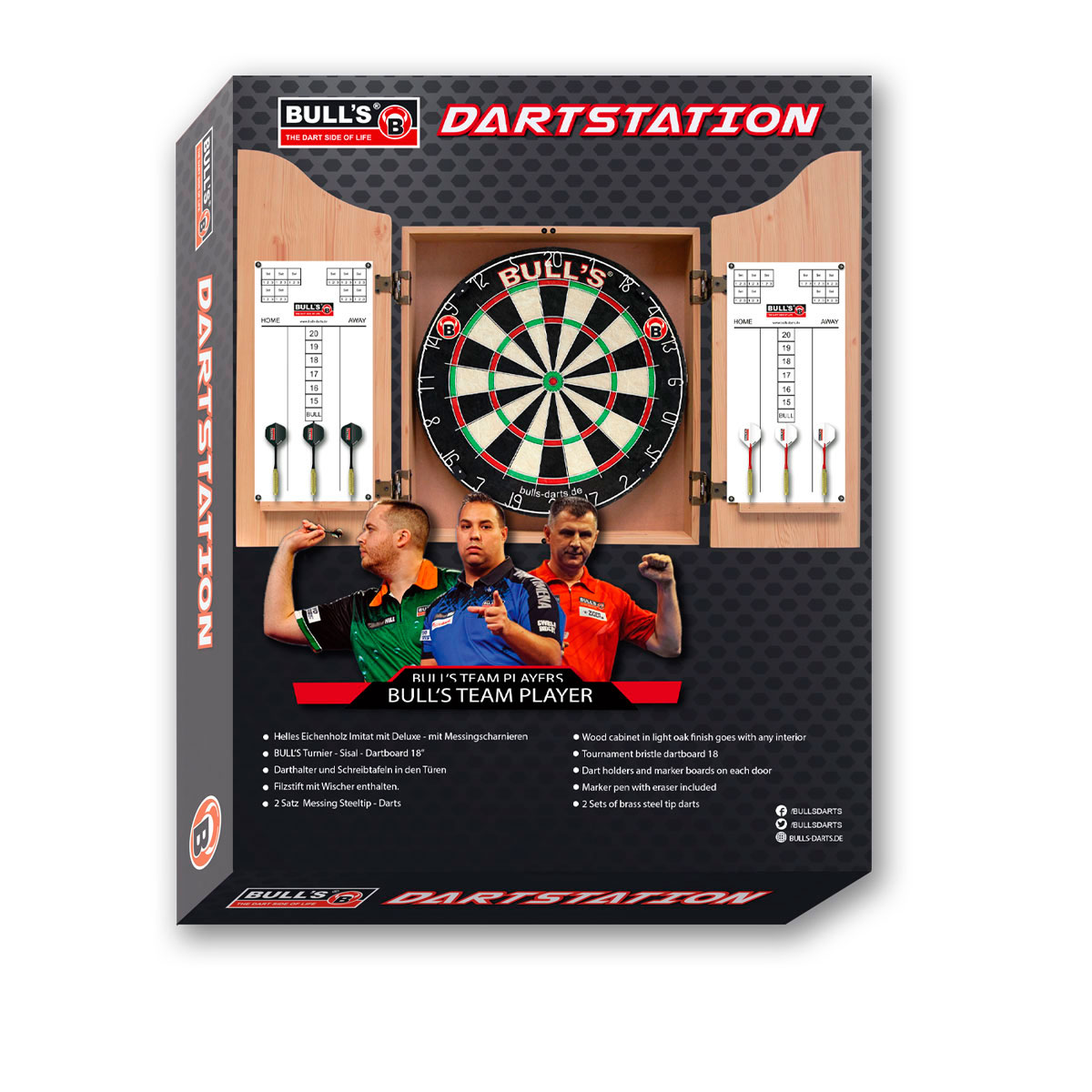 ZESTAW SZAFKA BULL'S Classic Dartstation