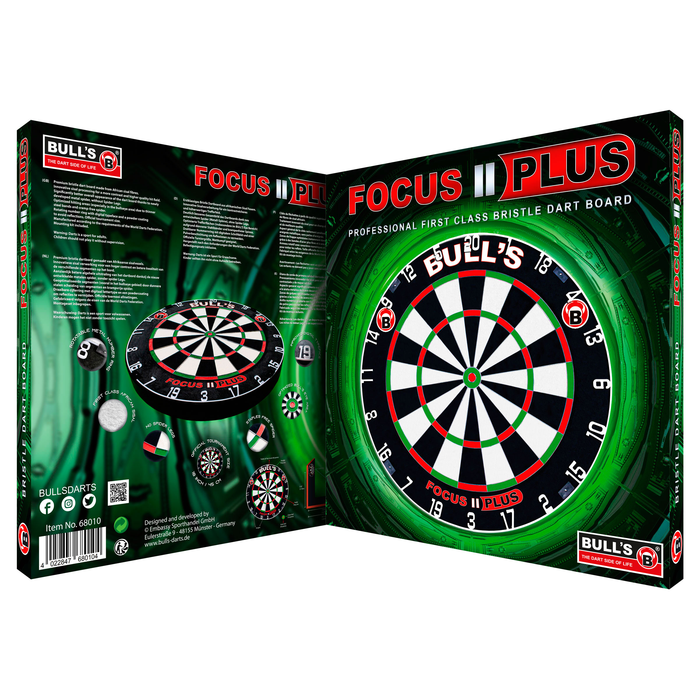 TARCZA BULL'S Focus II Plus Dart Board