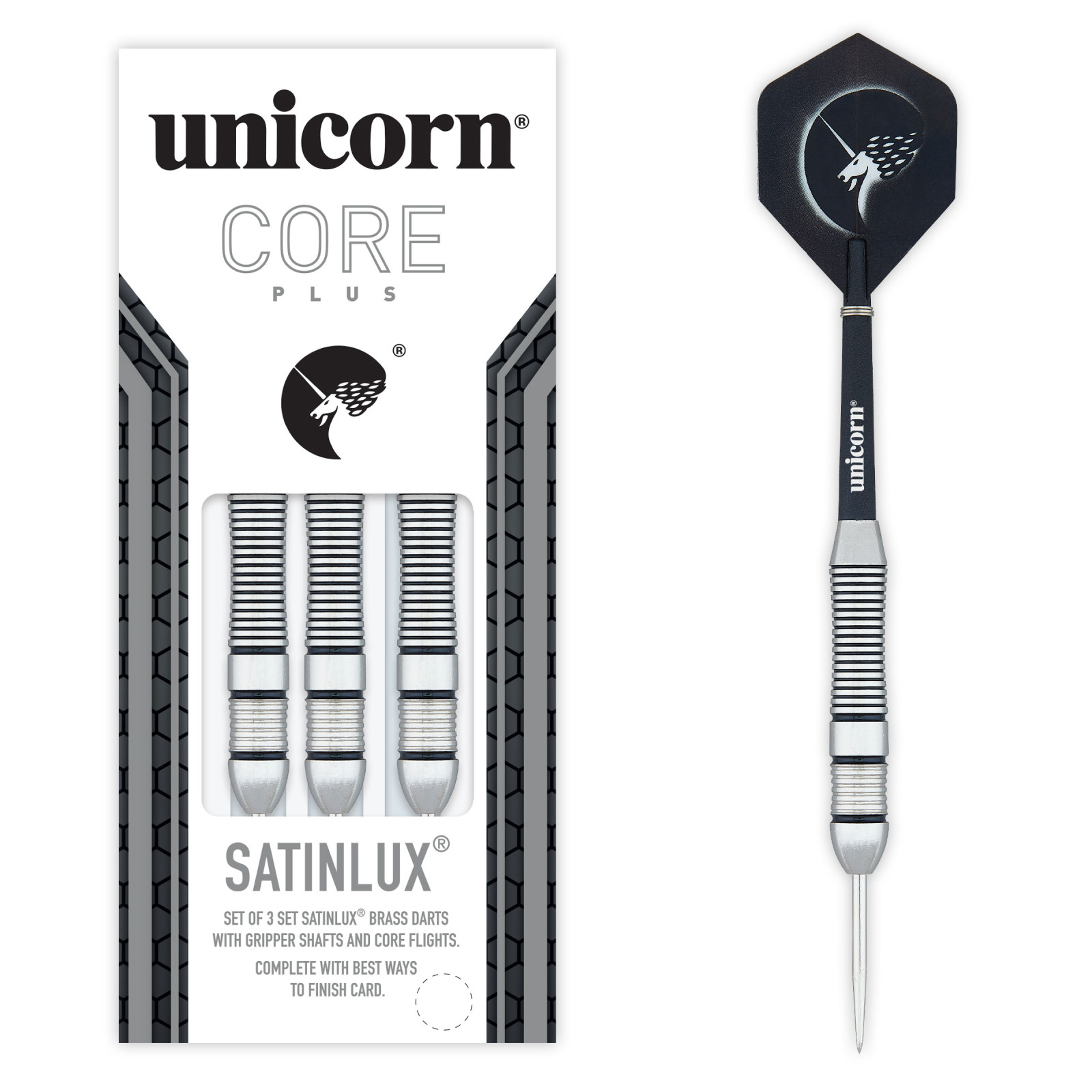 LOTKI Unicorn Core Plus Satinlux Steel Darts 22g