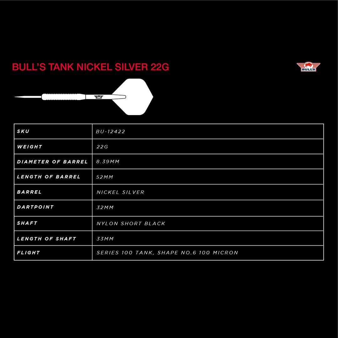 LOTKI BULL'S Tank Nickel Silver 22g