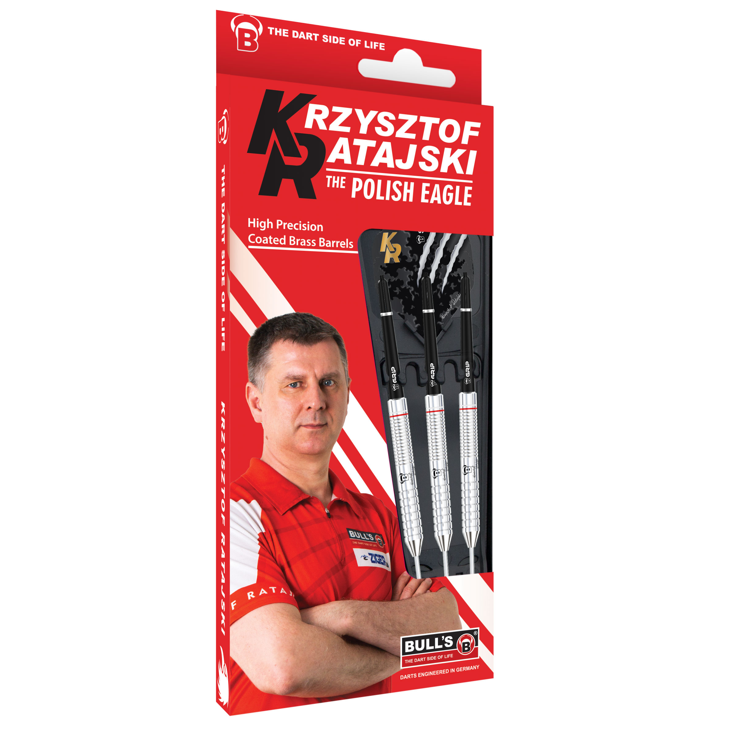 LOTKI BULL'S Krzysztof Ratajski Brass Silver Steel Dart 24g