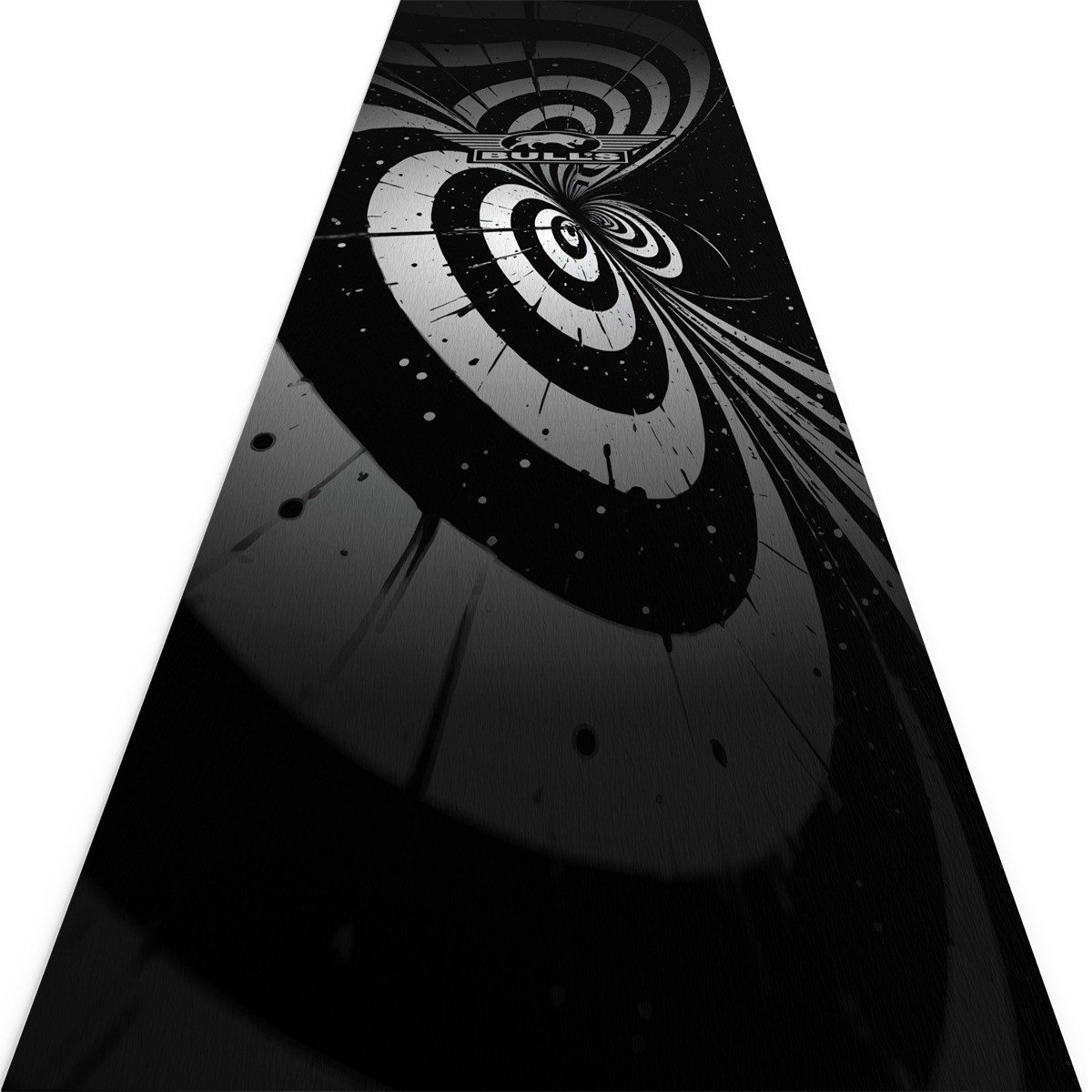 MATA OCHRONNA BULL'S llusion Carpet Dartmat Black/White 241x55cm