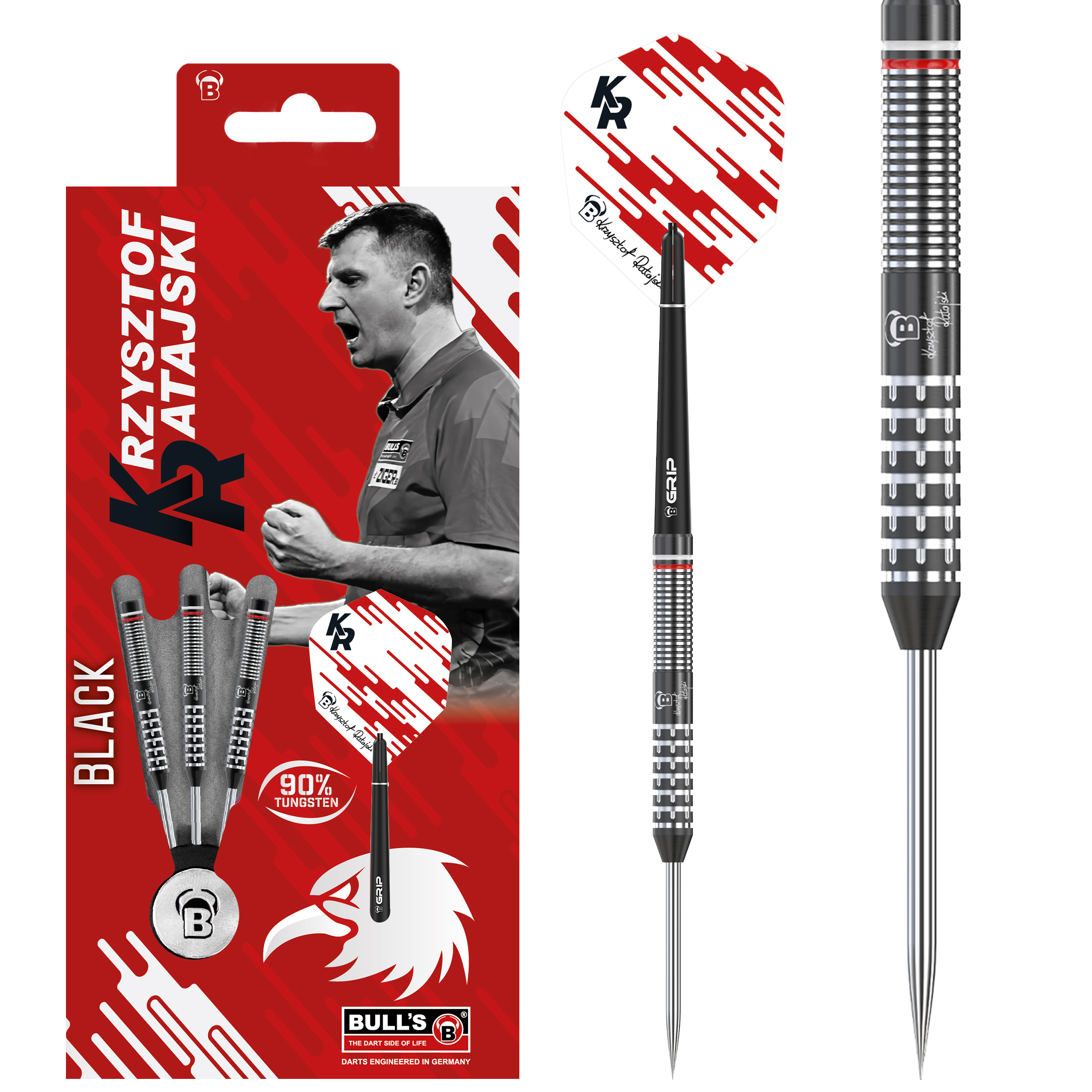 LOTKI BULL'S Krzysztof Ratajski Gen. 2 Black Edition Steel Dart 26g